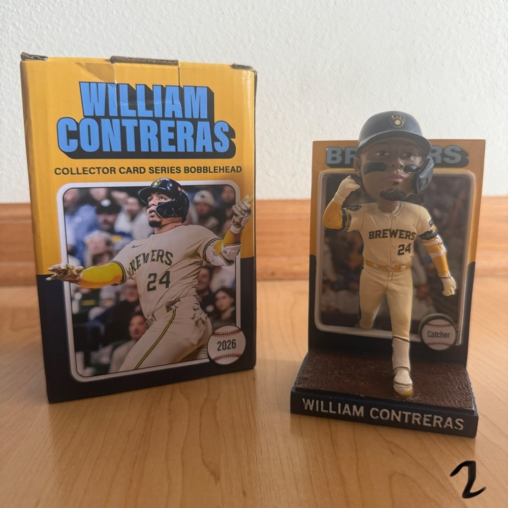 NEW IN BOX SGA Milwaukee Brewers Catcher William Contreras Bobblehead 2026